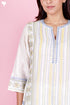 Chanderi Silk Kurta Pant And Dupatta Set In Block Print